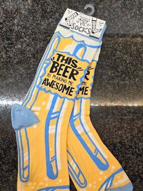 Colorful Novelty Socks by Primitives by Kathy | Beer Awesome | 36251 | NEW